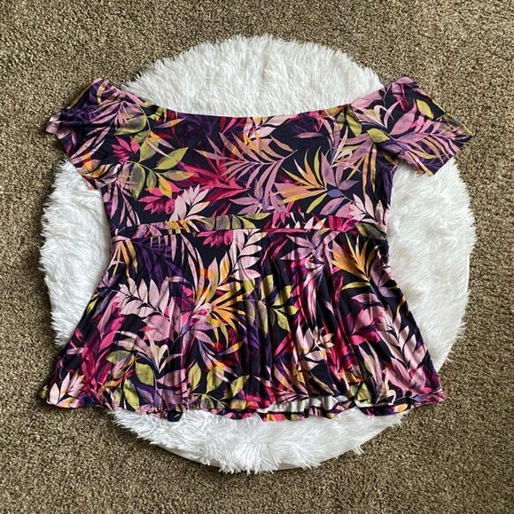 Torrid Super Soft Knits Top Multicolor Stretchy Womens Size 3X - Picture 2 of 7